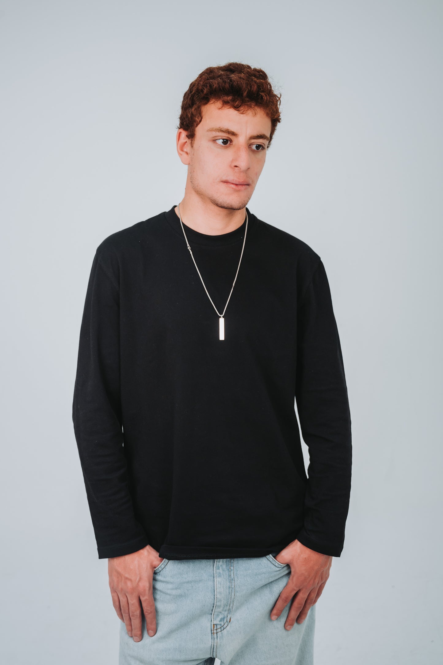 Basic O-Neck Black Long-Sleeves T-Shirt